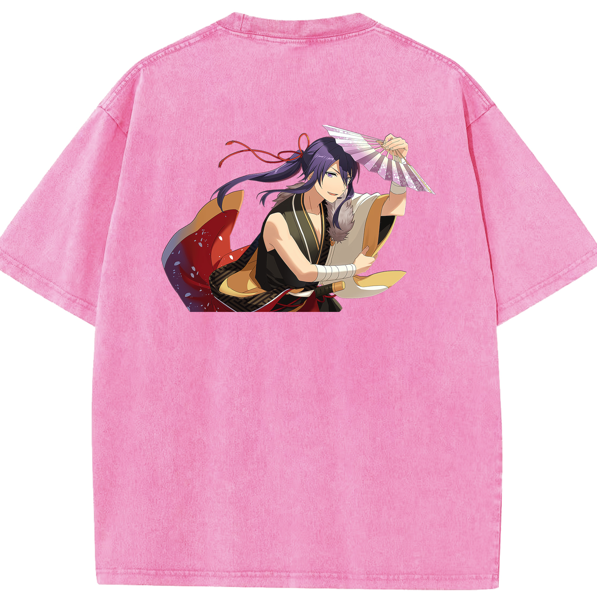 （画像用） あんさんぶるスターズ! Ensemble Stars 綿100% ヴィンテージ風 半袖Tシャツ（背面プリント）